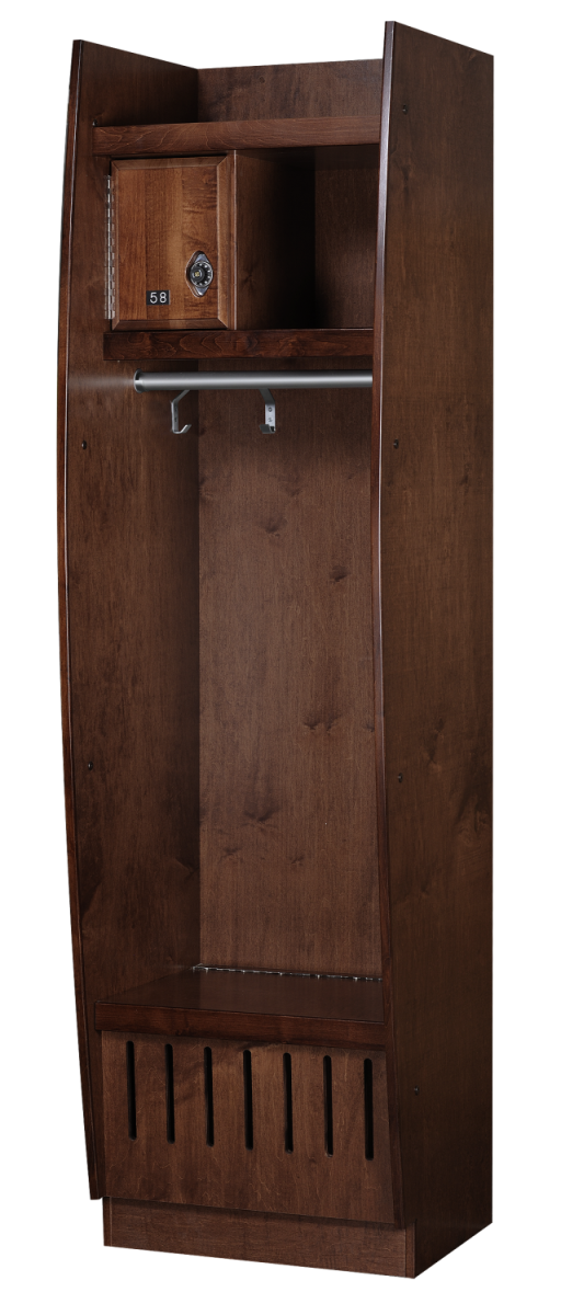 Bow Front Wood Lockers