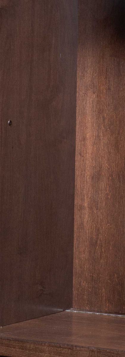 Bow Front Wood Lockers in Espresso Maple