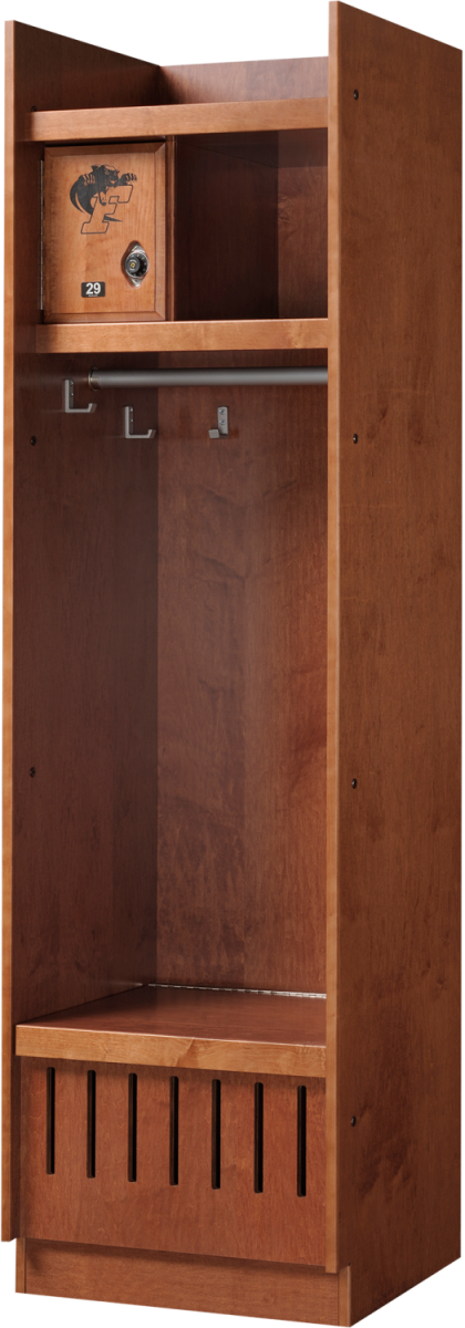 Standard Wood Lockers in Cinnamon Maple