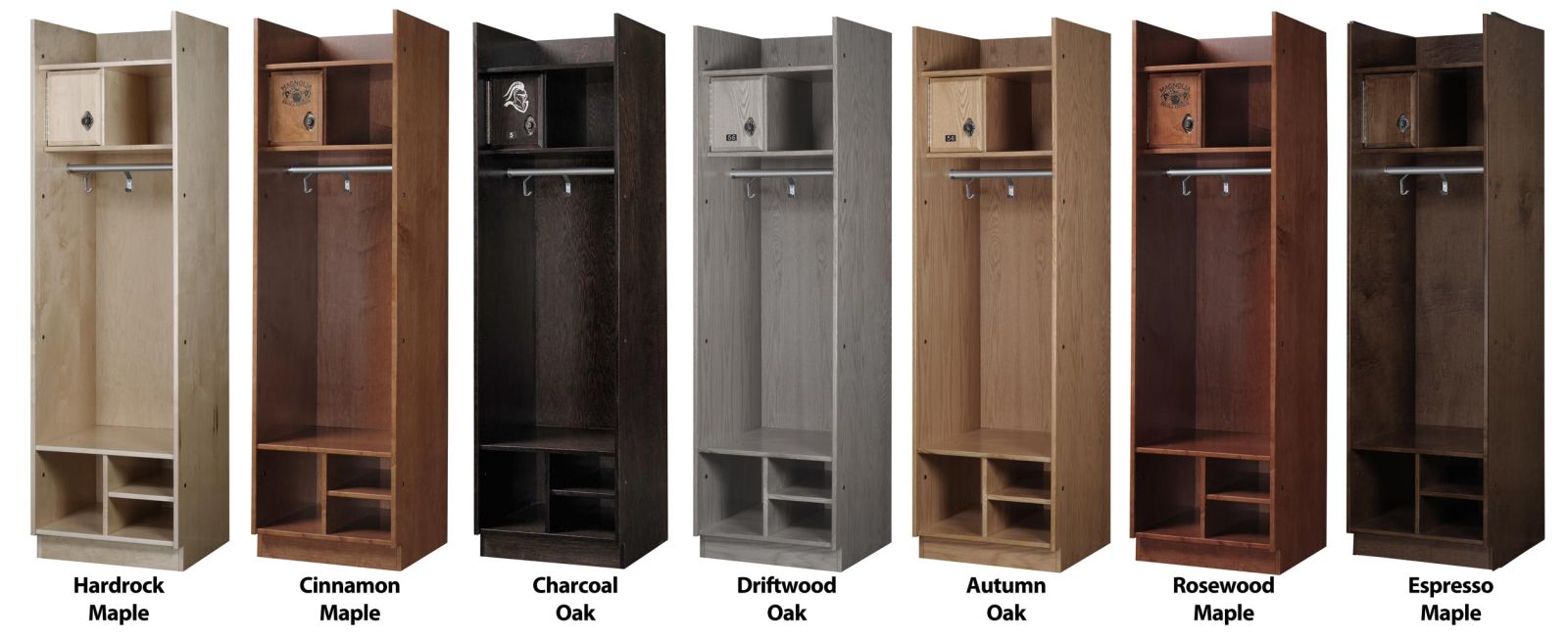 Straight Front Wood Lockers in 