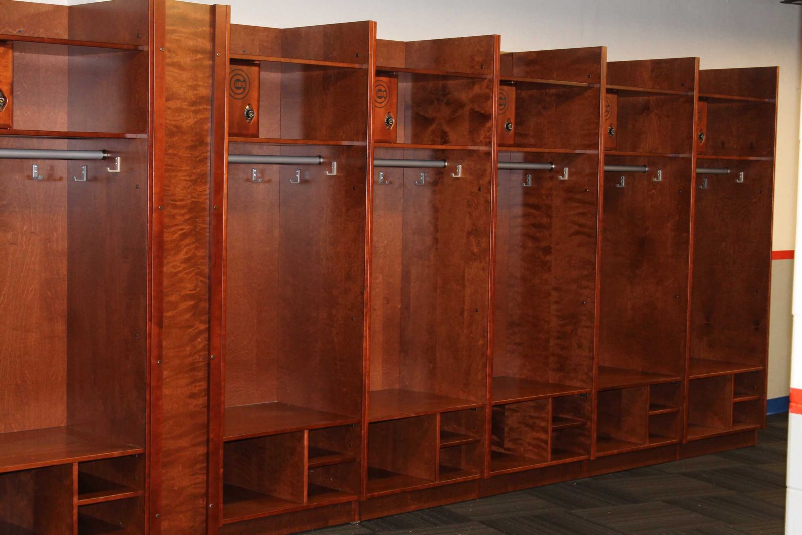 Wood Sports Locker Installations By All Wood Lockers