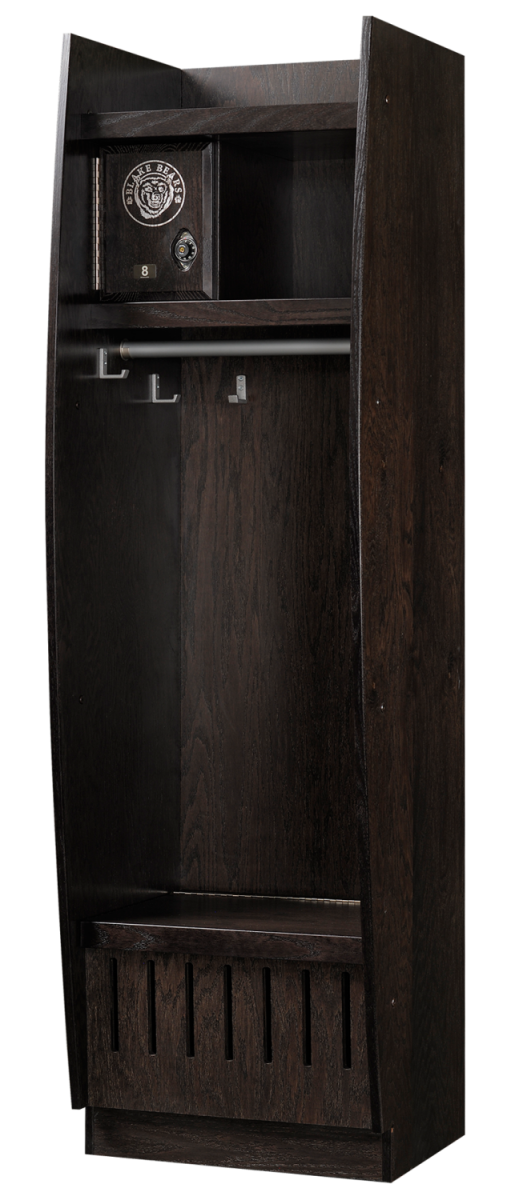 Bow Front Wood Sports Lockers